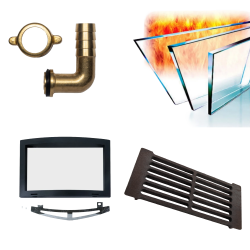 Reserveonderdelen voor houtkachels voor sauna's