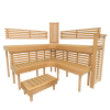 Bedmodules voor sauna