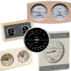 Saunathermometers en hygrometers