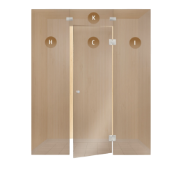 Glazen saunavitrines