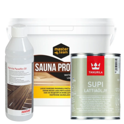 Sauna verzorgings- en beschermingssets