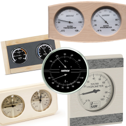Saunathermometers en hygrometers