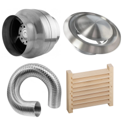 Sauna ventilatie onderdelen