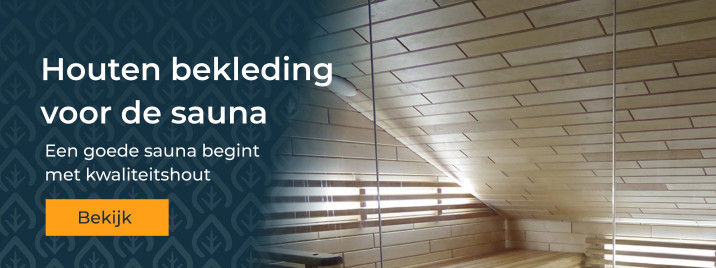 Houten bekleding voor de sauna