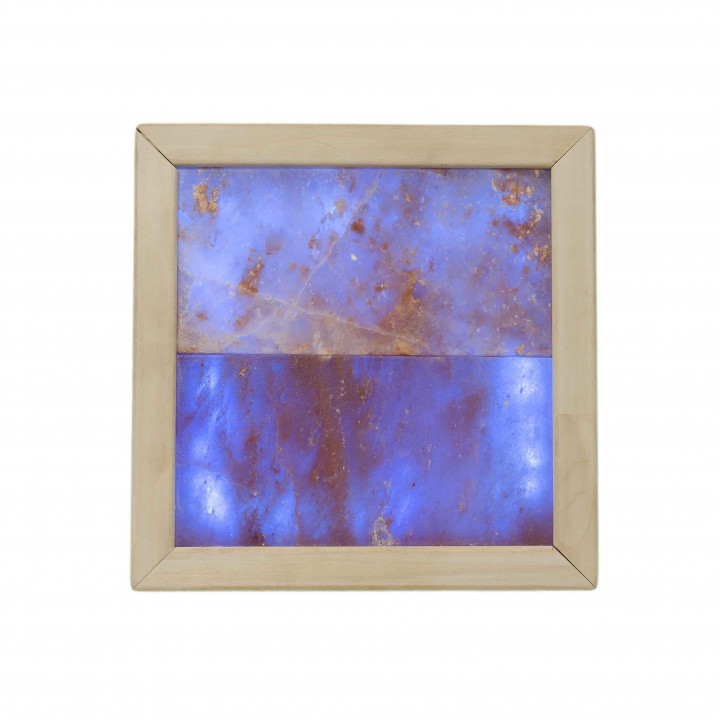 Himalayazout LED RGB-verlichting, abachi hout