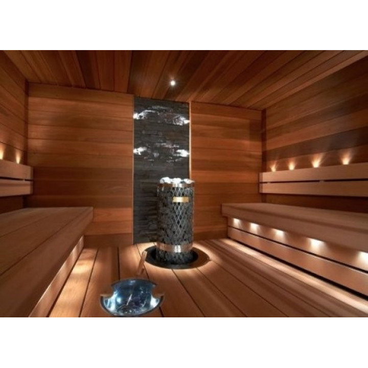 LedLite 6 LED saunaverlichtingsset, goudkleurig