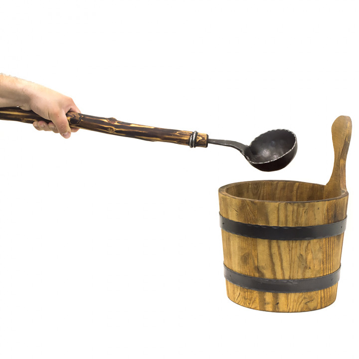 Emmer en pollepel Legend gesmeed set 7,0 L