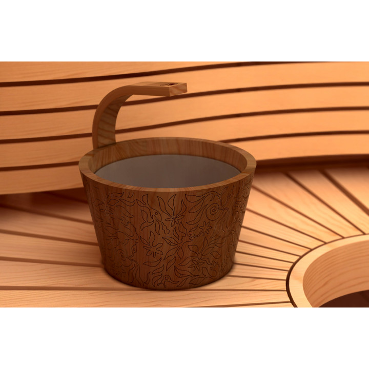 SAWO stoomwater emmer, ceder, 4 l