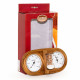 SAUNIA 3-in-1 thermo-hygrometer met zandloper 591L