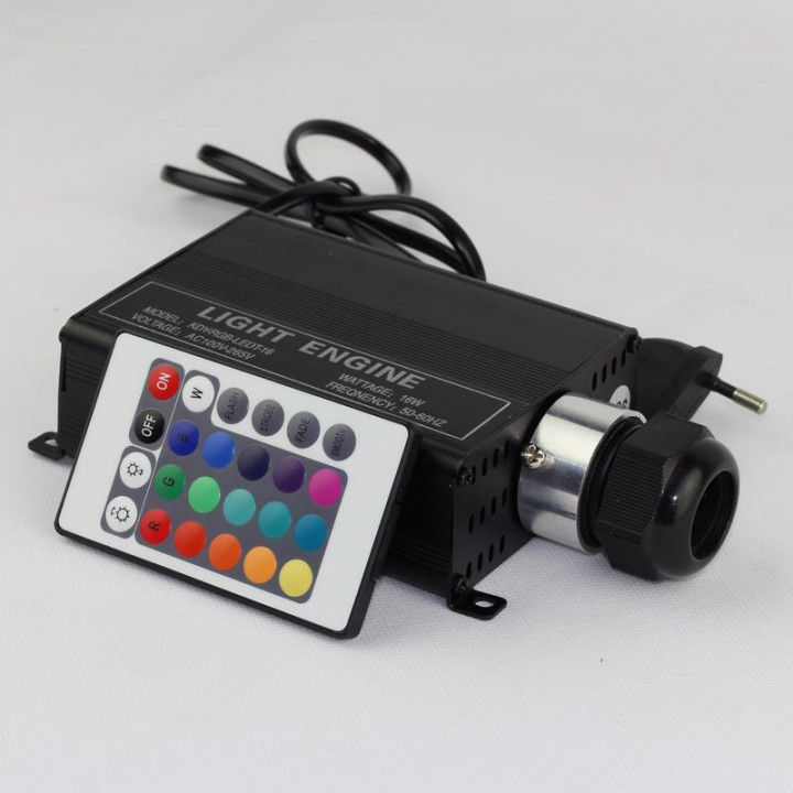 LED RGB verlichtingsset GEKLEURDE STERREN 2 m.