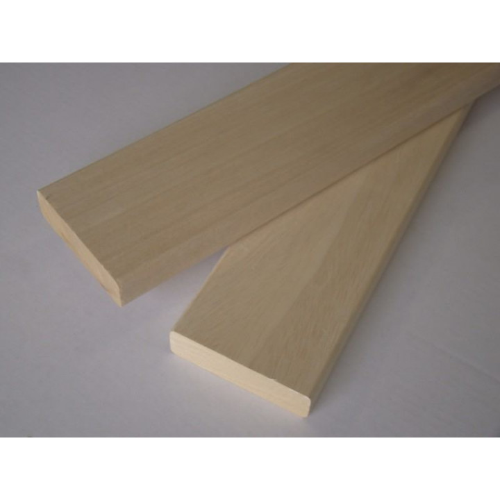 Bankhout 25 x 94 mm, abachi 3,05