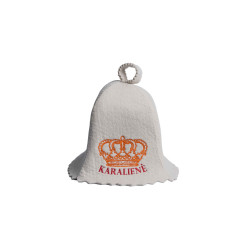 Saunahoed - KARALIENĖ, wit  Saunahoed - KARALIENĖ, wit