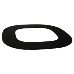 Inbouwflens - HELO Himalaya, zwart glas 