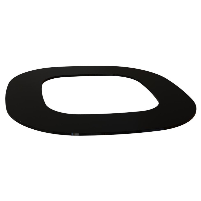 Inbouwflens - HELO Himalaya, zwart glas