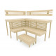 Modulaire saunabank OPTIMAL, Aspen