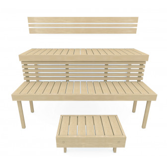 Modulaire saunabank STANDART, Aspen