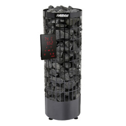 Elektrische saunakachel - HARVIA Cilindro Black Steel PC70XE 6,8 kW