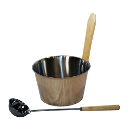 SAUNIA roestvrijstalen set 4 l  SAUNIA roestvrijstalen set 4 l