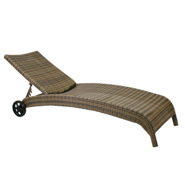 Chase-longue Wicker, Cappuccino