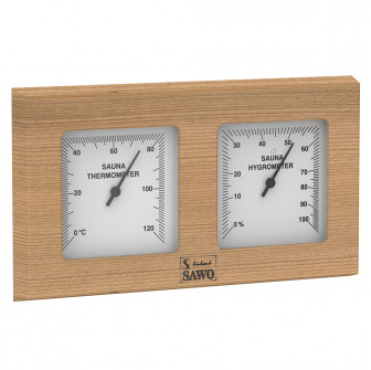 SAWO thermo-hygrometer 224-THD, cederhout