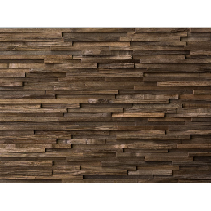Trail 15 decoratieve houten panelen, thermisch behandeld met as.