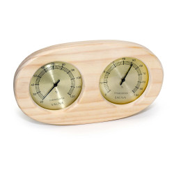 SAUFLEX thermo-hyrgrometer, horizontaal, ovaal  SAUFLEX thermo-hyrgrometer, horizontaal, ovaal