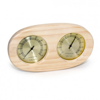 SAUFLEX thermo-hyrgrometer, horizontaal, ovaal