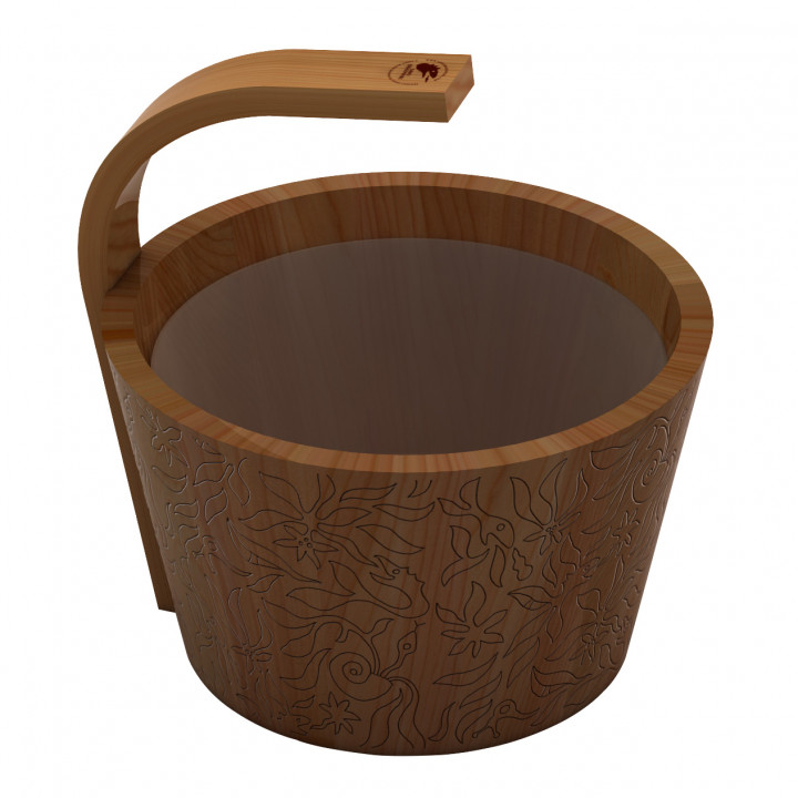 SAWO stoomwater emmer, ceder, 4 l
