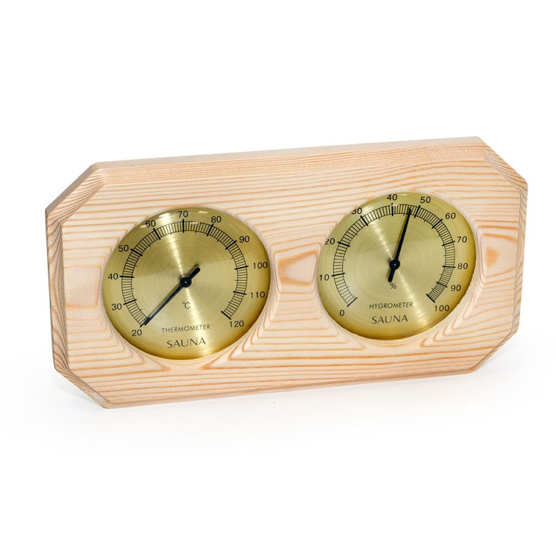 SAUFLEX thermo-hyrgrometer, horizontaal, achthoekig