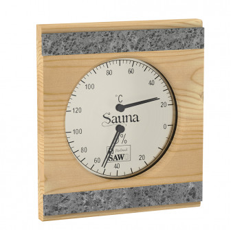 SAWO thermo-hygrometer 281-THRP, dennenhout