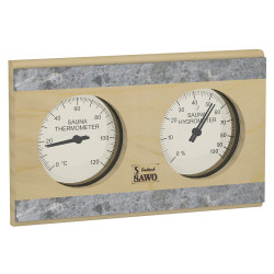 SAWO thermo-hygrometer 282-THR, grenen 