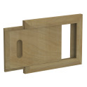 Houten ventilatierooster, ceder - 0