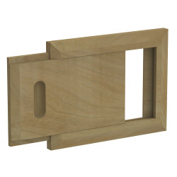 Houten ventilatierooster, ceder  Houten ventilatierooster, ceder