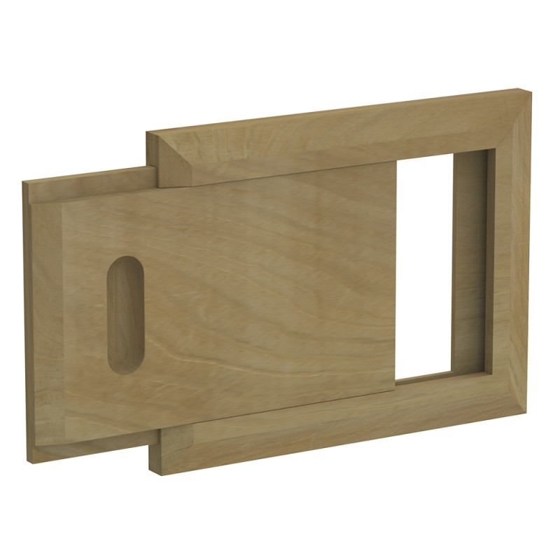 Houten ventilatierooster, ceder