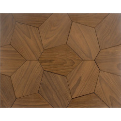 Decoratief houten paneel HEXACON, Thermo essen 