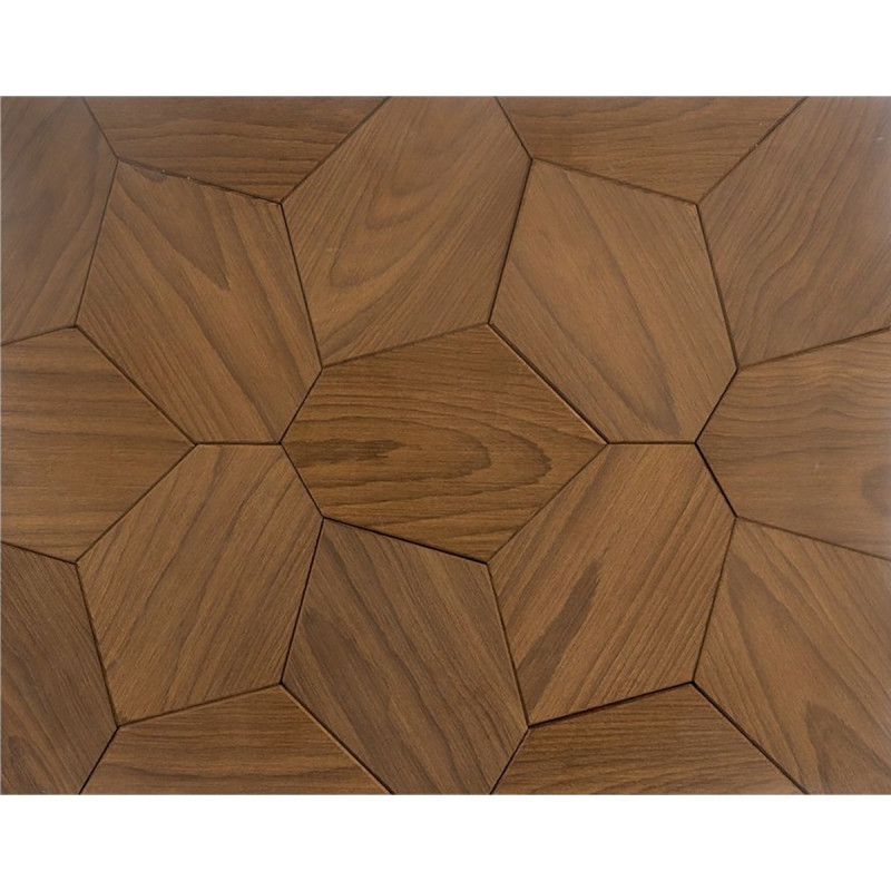Decoratief houten paneel HEXACON, Thermo essen
