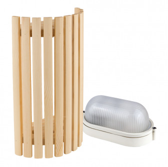 Sawo lamp en traliewerk set 914-VP, grenen