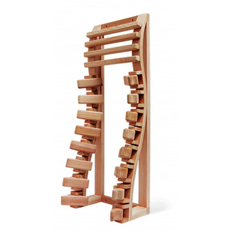 Harvia Prestige houten rugleuning voor IR-radiator, 350 of 500 W