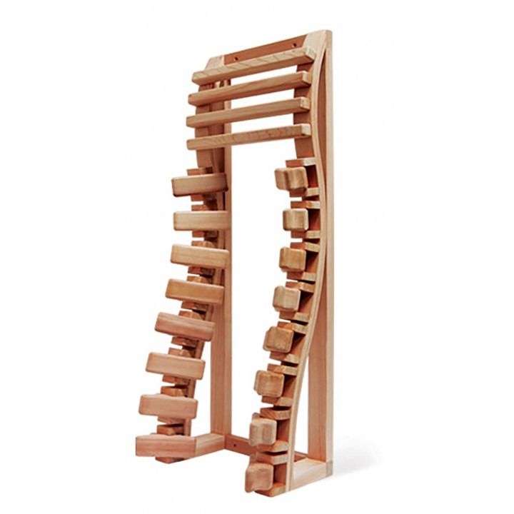 Harvia Prestige houten rugleuning voor IR-radiator, 350 of 500 W