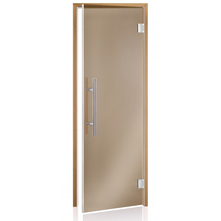 AD LUX glazen saunadeuren, Thermo aspen, 90 x 190