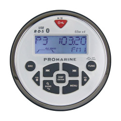 Muziekcentrum zonder luidsprekers, waterdicht, wit  Muziekcentrum zonder luidsprekers, waterdicht, wit