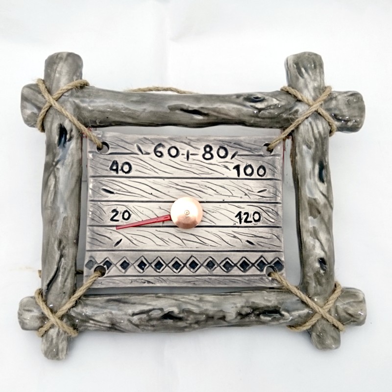 Keramische saunathermometer - in takjesframe