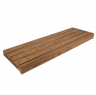 Saunabank, Warmtebehandeld grenen, 135x504x1800-2400mm