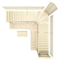 Modulaire saunabank PREMIUM, Aspen - 3