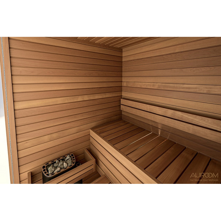 Auroom saunacabine 150x150x205cm, met glas