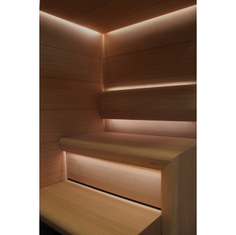 CARIITTI Sauna Lineair Glas - glasvezelfitting
