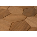 Decoratief houten paneel HEXACON, Thermo-abachi - 0
