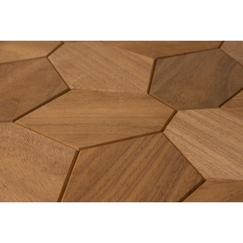 Decoratief houten paneel HEXACON, Thermo-abachi