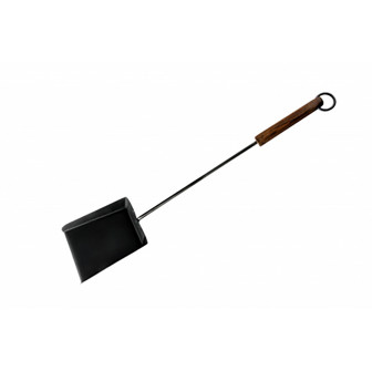 Schop voor open haard met houten handvat