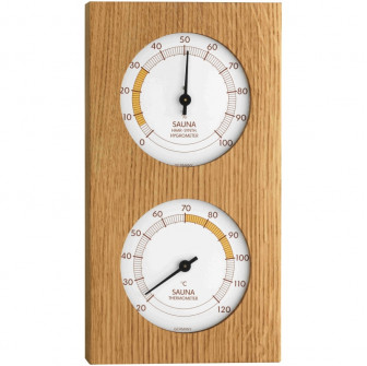 Thermometer - Hygrometer, eiken
